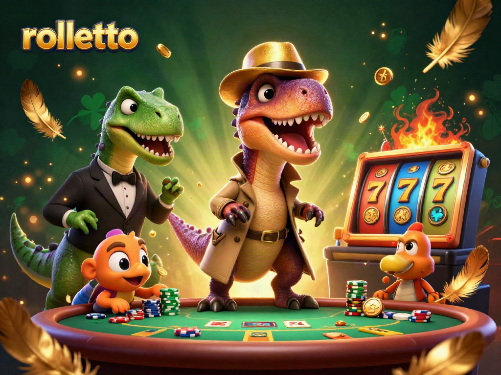 Experience thrilling rolletto casino action with a velociraptor card counter at blackjack