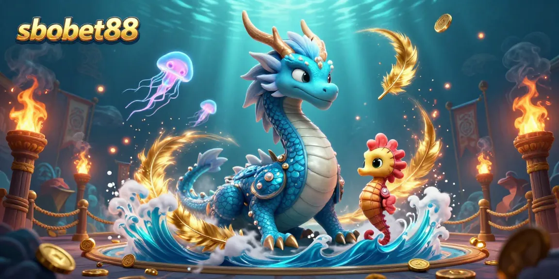 Engage with sbobet88 for an immersive sports betting experience featuring vibrant underwater elements.