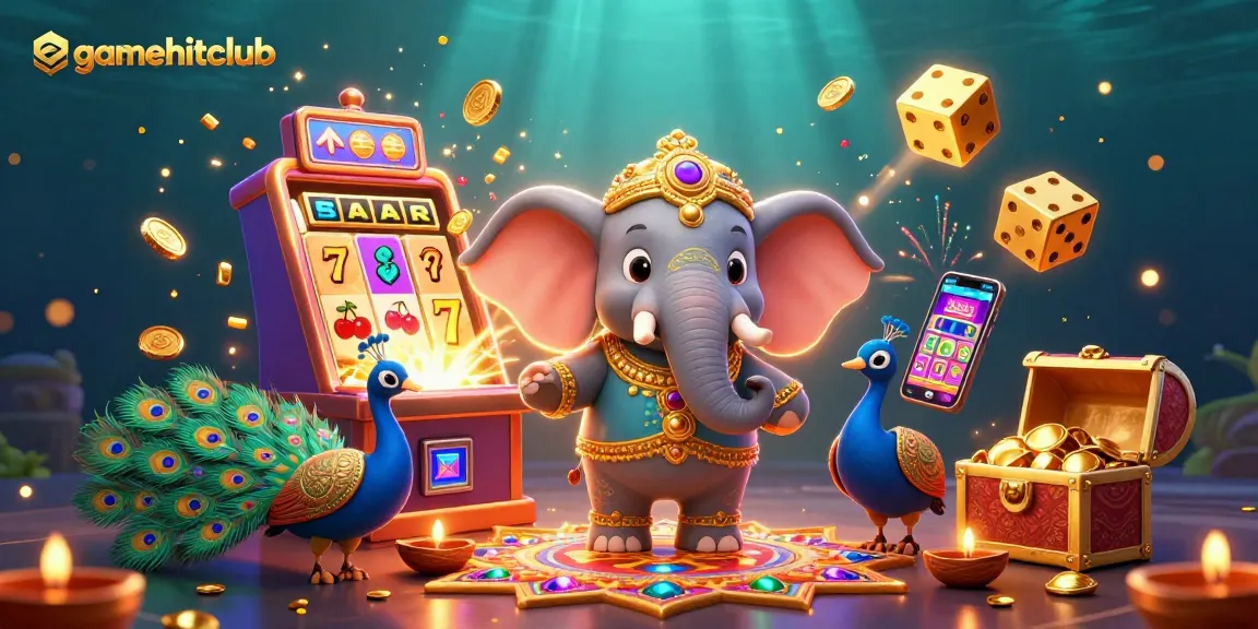 Engage with gamehitclub's vibrant 3D casino scene featuring interactive elements and jackpots.